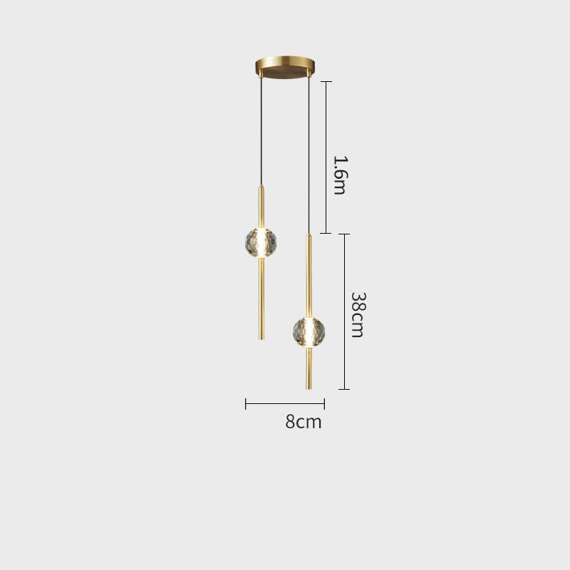 Đèn thả trần chùm đơn bằng pha lê sang trọng FLM5050 19