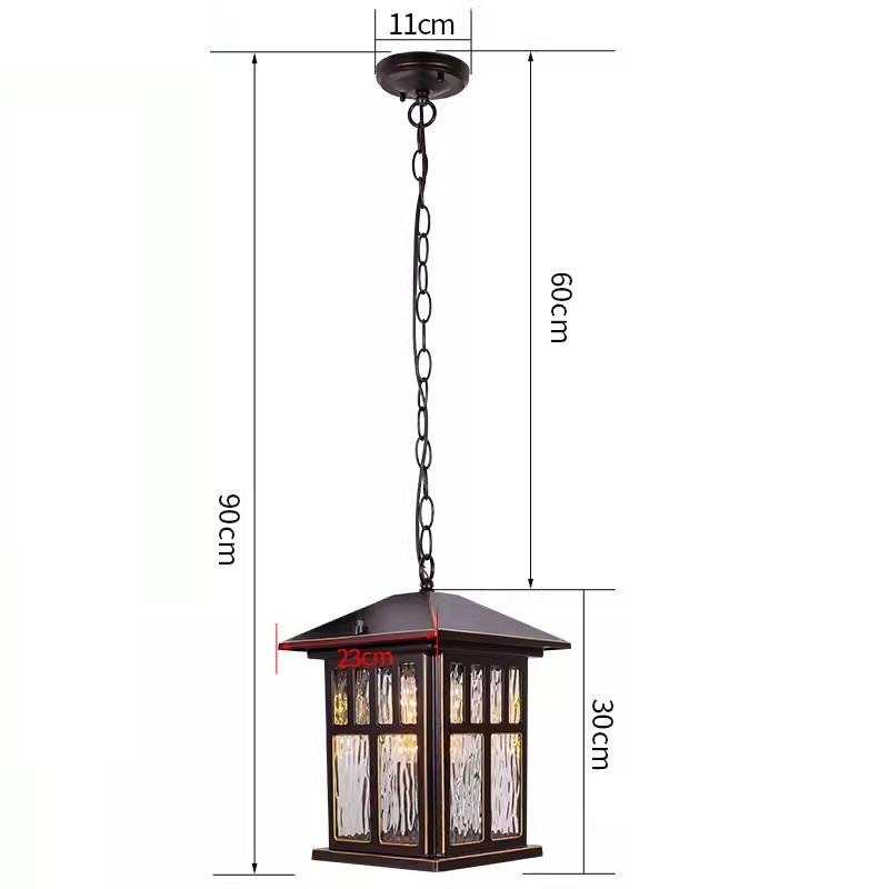 Đèn treo ngoài trời chiếu sáng lối đi sân vườn KL7055 11