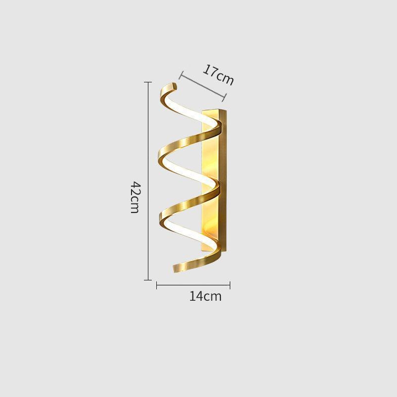 Đèn tường bằng đồng dạng xoắn ốc hiện đại FLM5080 16