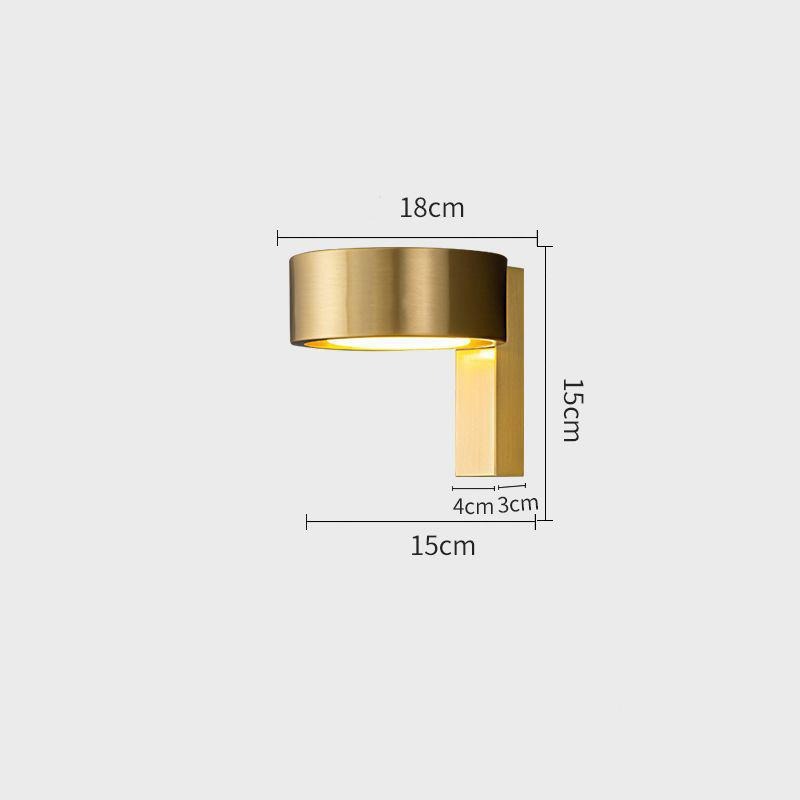 Đèn tường tròn bằng đồng hiện đại tối giản FLM887 17