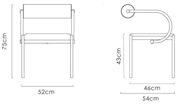 Ghế ăn khung inox đệm da sang trọng Italia GF347 10