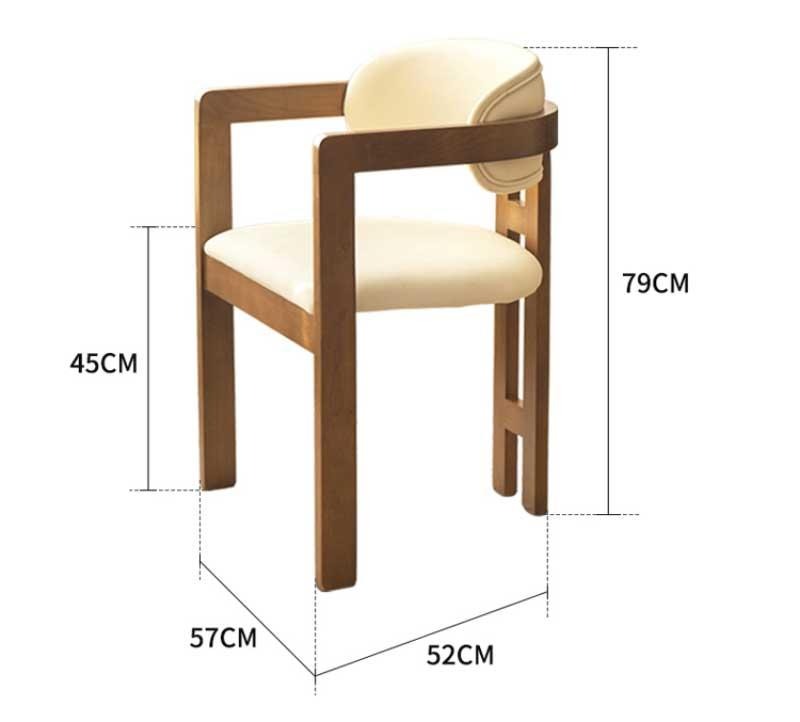 Ghế ăn gỗ đệm da cao cấp Liang Chair SHA087 16