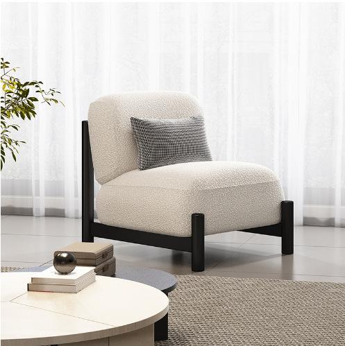 Ghế Armchair lông cừu chân sắt nghệ thuật LX7279 6