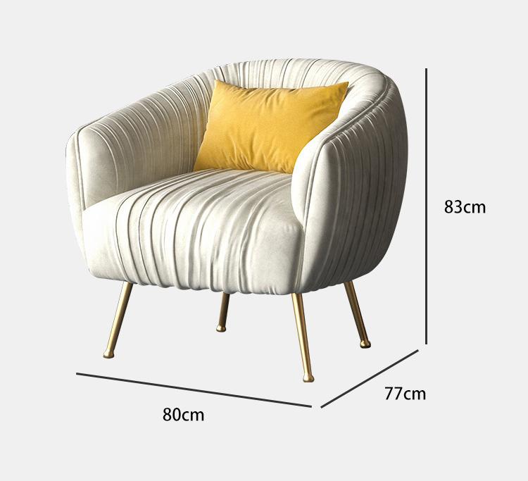 Ghế Armchair vải nhung hiện đại kiểu Mỹ GF6381 13