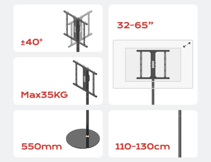 Giá đỡ Tivi đế tròn nghệ thuật sang trọng FK145 15