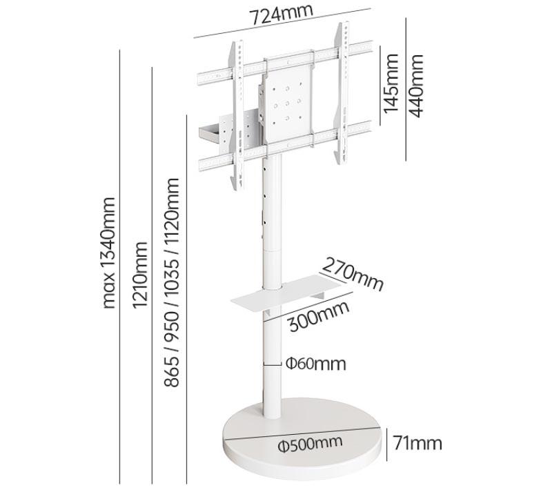 Giá đỡ Tivi di động thông minh xoay ngang dọc FK269 19