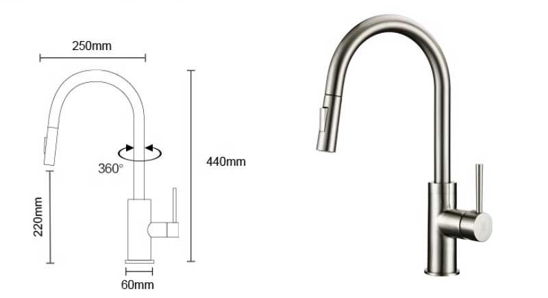 Vòi nước nóng lạnh cảm ứng Durad kiểu Đức DL6005 17