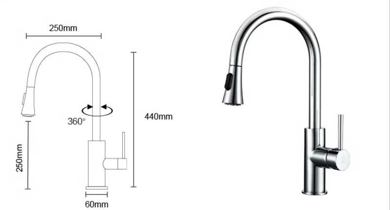 Vòi nước nóng lạnh cảm ứng Durad kiểu Đức DL6005 19