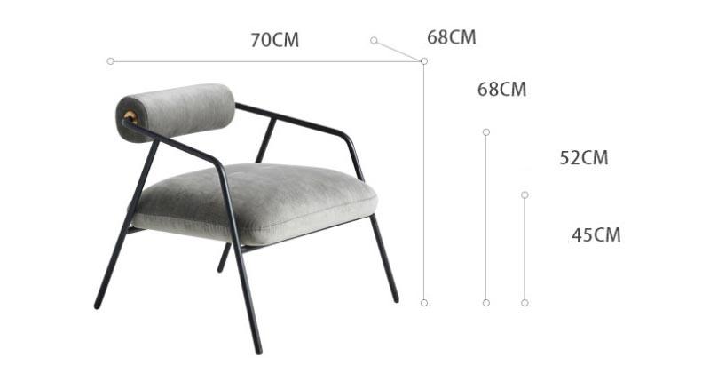 Ghế sofa vải thư giãn kiểu Ý Cyrus Chair YH881 17