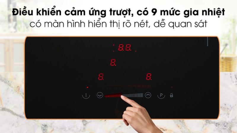 Bếp từ 3 vùng nấu lắp âm HC-I603D Hafele 536.61.631