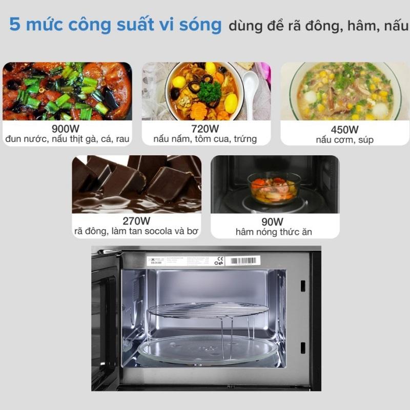 Lò vi sóng kết hợp nướng HM-B38A Hafele 535.34.000