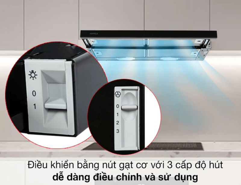 Máy hút mùi âm tủ màu đen HH-SG70A Hafele 533.89.021