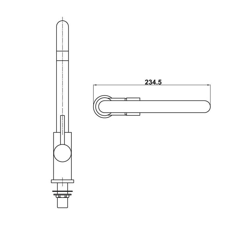 Vòi rửa chén HT21-CC1F245U Hafele 577.55.260