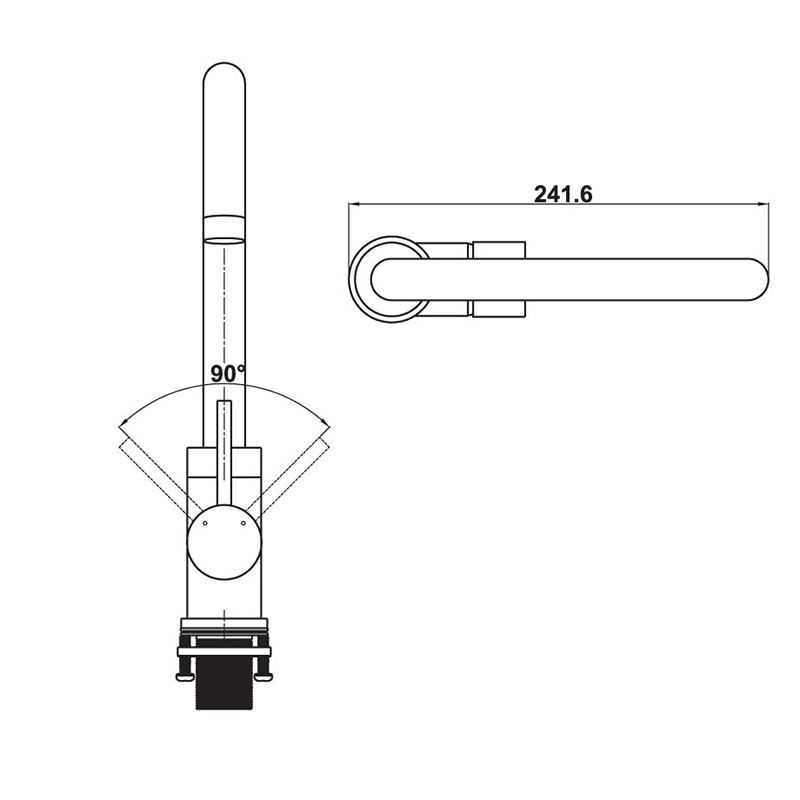 Vòi rửa chén HT21-CH1F220C Hafele 577.55.240 5