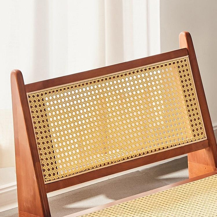 Ghế ban công khung gỗ phối mây đan AW394 8
