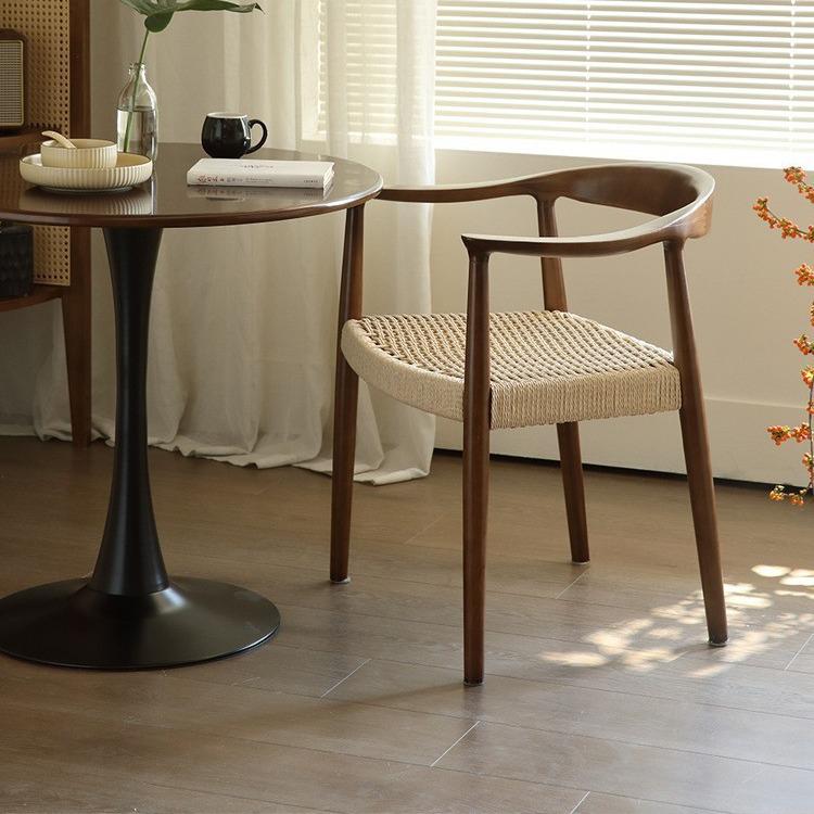 Ghế Kennedy khung gỗ mặt ghế dây đan thủ công AW719 8
