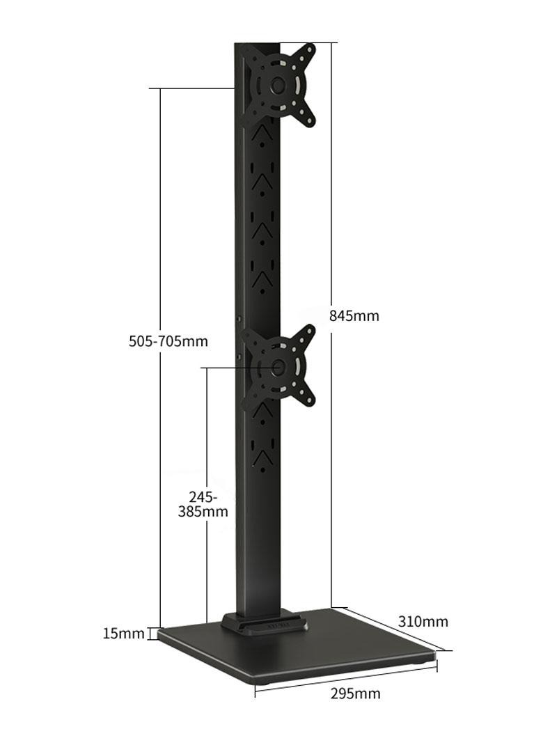 Giá đỡ 2 màn hình để bàn linh hoạt ZC8184 8