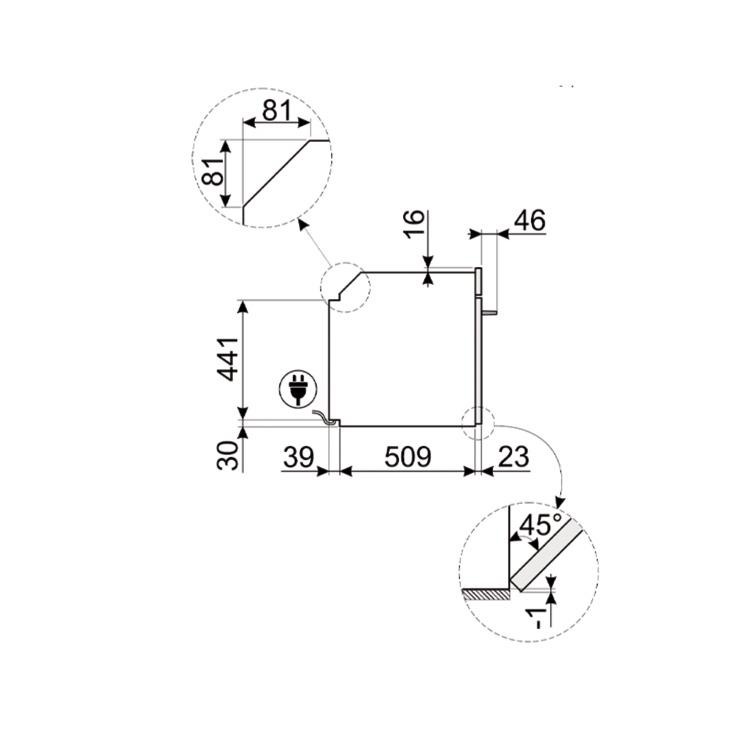 Lò nướng âm tủ mặt kính Hafele 536.64.982 10
