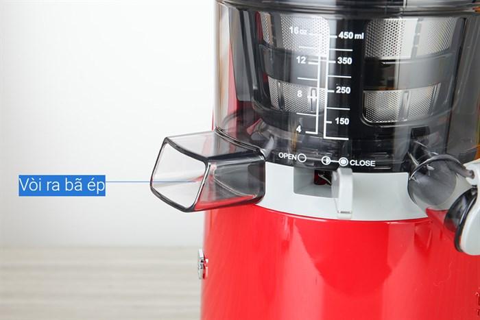 Máy ép chậm màu đỏ Smeg SJF01RDEU 535.43.629 20