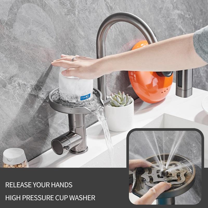 Vòi lavabo nóng lạnh xoay 360 độ đa năng SX8702