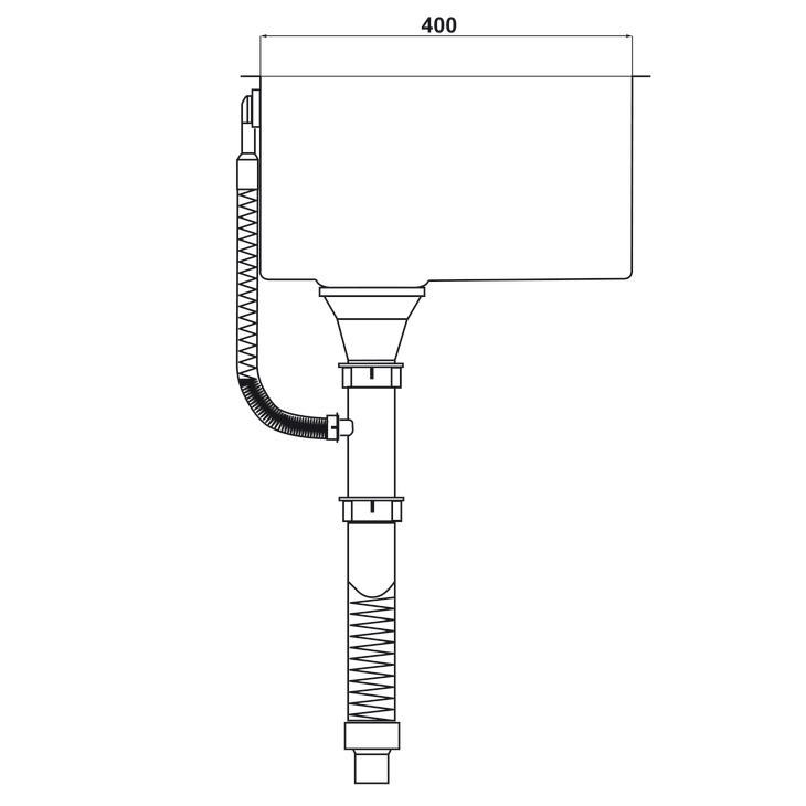 Chậu bếp đơn Inox HS21-SSN1S60P Hafele 567.94.070