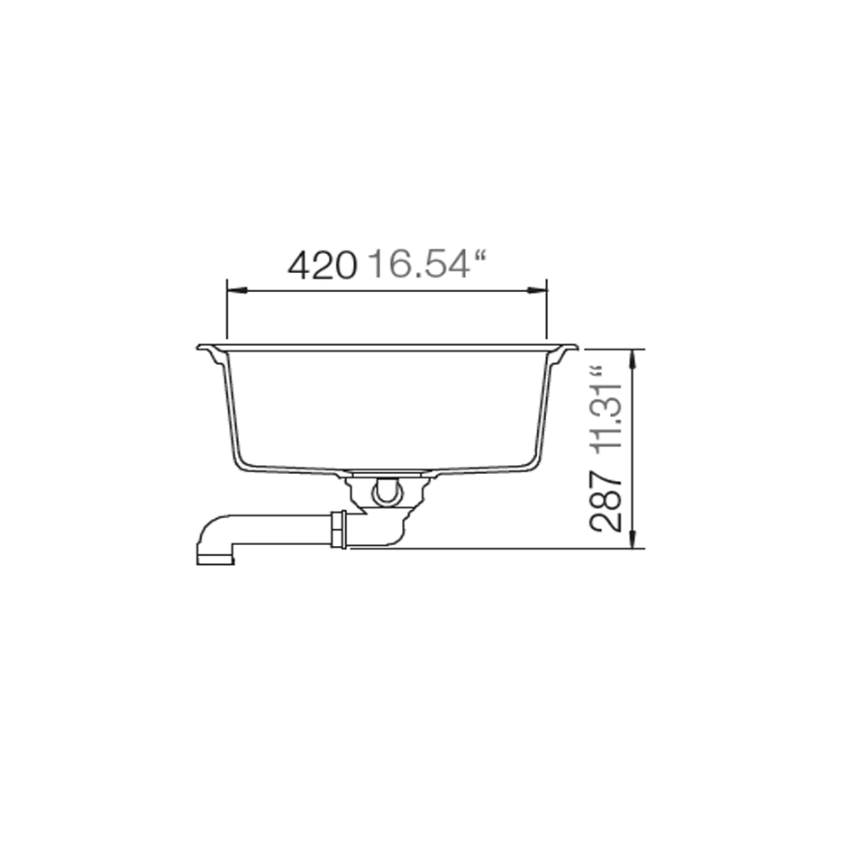 Chậu rửa chén HS20-GED1S60 Hafele 570.32.830