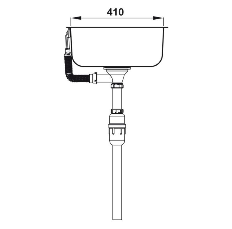 Chậu rửa inox 2 hộc HS-SD7848 Hafele 567.20.506