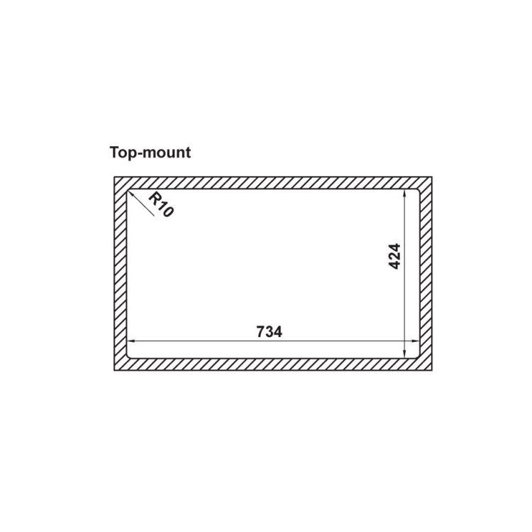 Chậu rửa Inox HS21-SSD1S60 Hafele 567.94.010