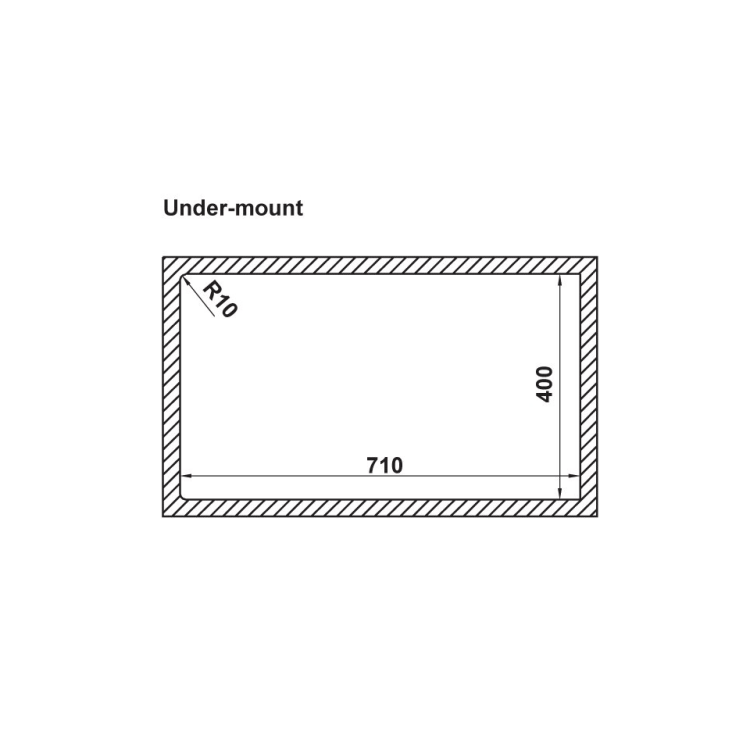 Chậu rửa Inox HS21-SSD1S60 Hafele 567.94.010