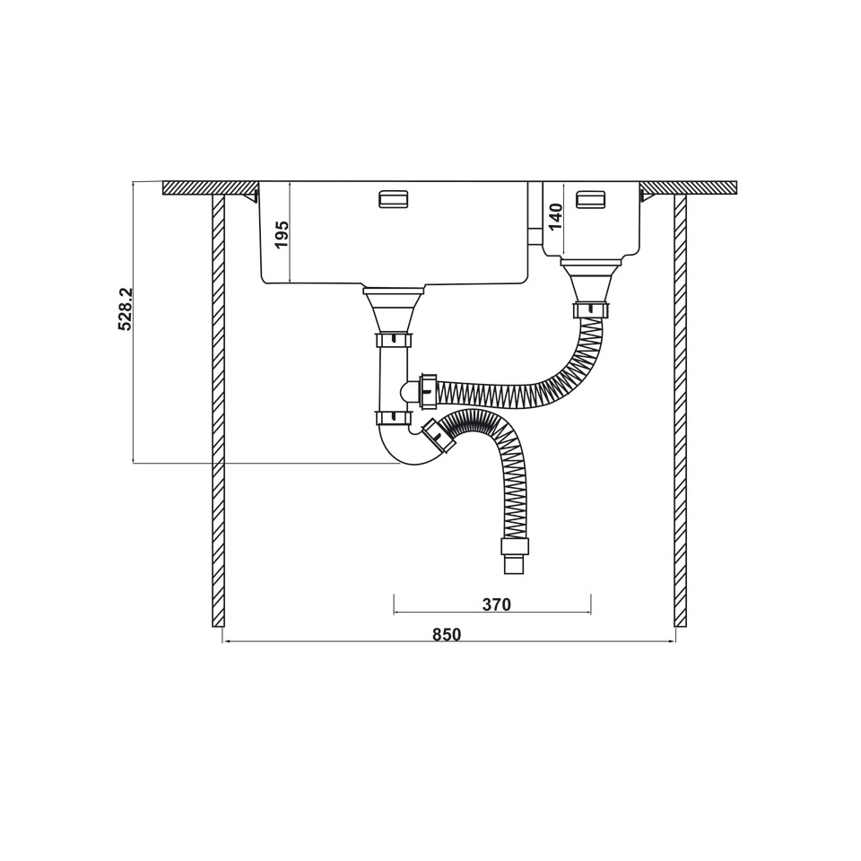 Chậu rửa Inox HS21-SSN2S80P Hafele 567.94.080