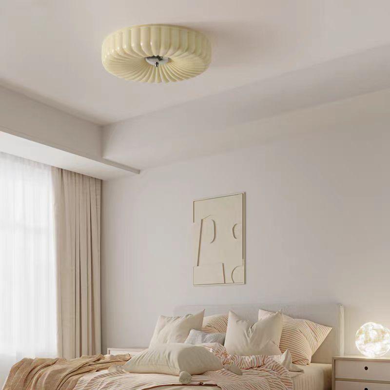 Đèn ốp trần thủy tinh giản đơn kiểu Pháp ZDL6032