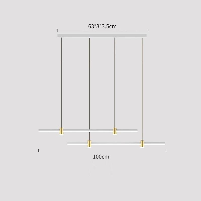 Đèn thả bàn ăn dáng dài kiểu dáng độc đáo HSL9550