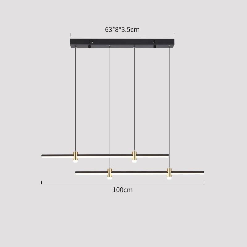 Đèn thả bàn ăn dáng dài kiểu dáng độc đáo HSL9550