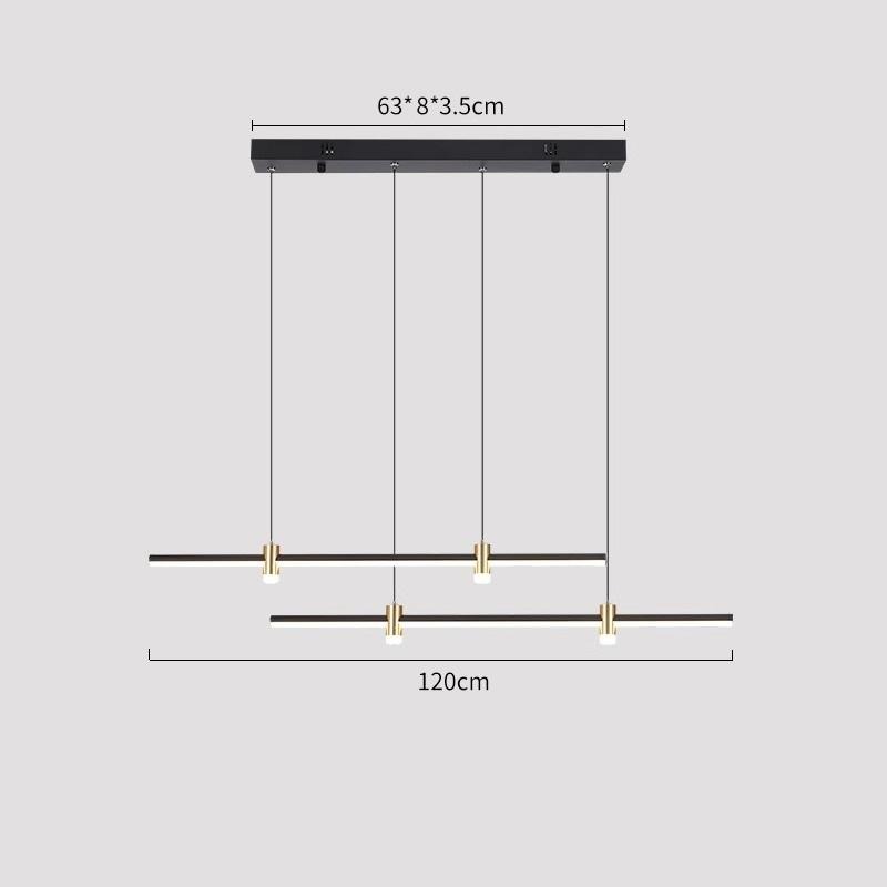 Đèn thả bàn ăn dáng dài kiểu dáng độc đáo HSL9550