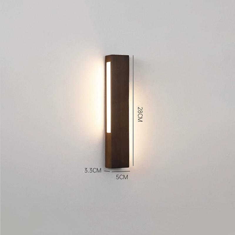 Đèn tường bằng gỗ hình hộp Minimalist SBS8045
