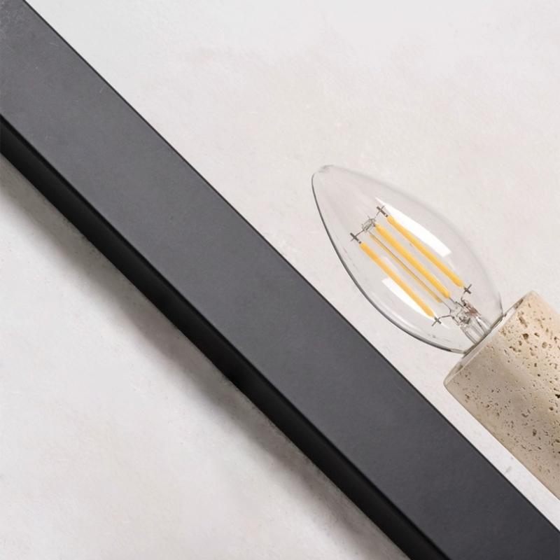 Đèn tường đá travertine kiểu cây nến độc đáo ZL5329