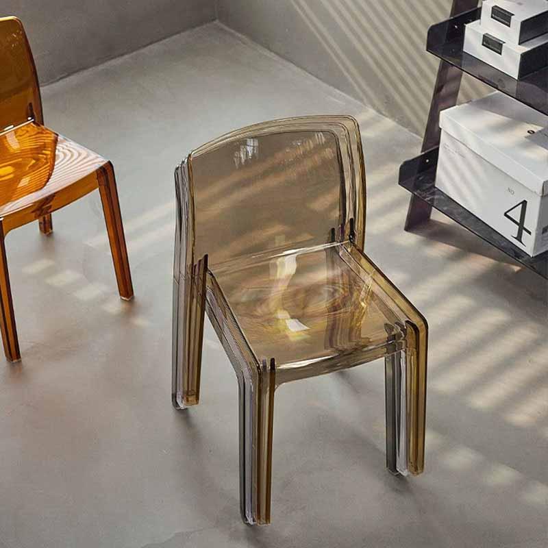 Ghế nhựa Acrylic trong suốt decor quán cafe ZW7438 16