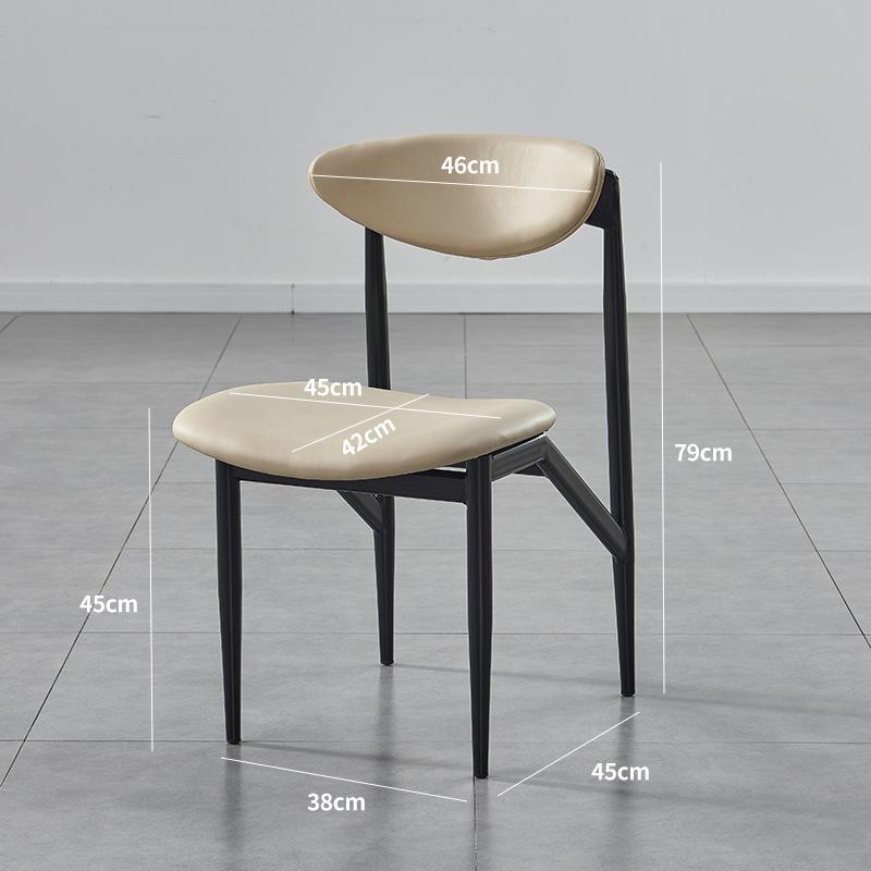 Ghế ăn đệm da khung sắt nghệ thuật kiểu Mỹ LXY7429 9