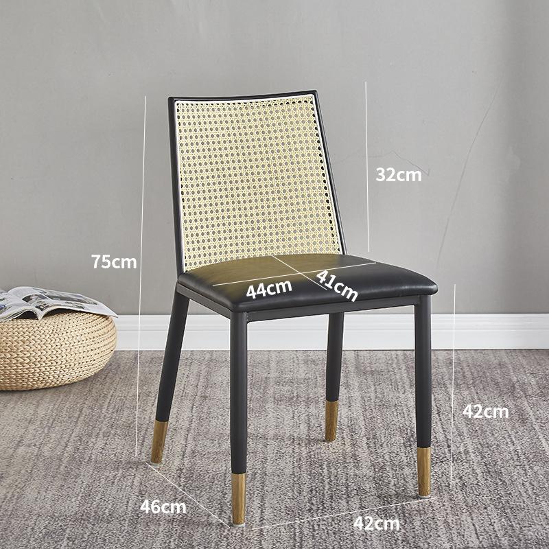 Ghế ăn gia đình tựa lưng mây đan kiểu Nhật LXY7522 9