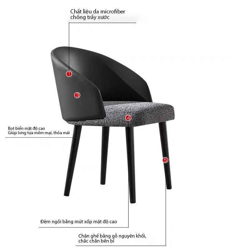 Ghế ăn nhà hàng sang trọng Lawson Chair LXY8253 9