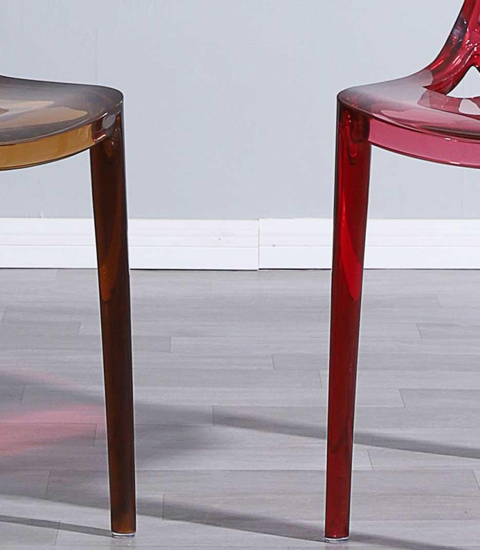 Ghế ăn nhựa Acrylic trong suốt nhiều màu ZW5837 12