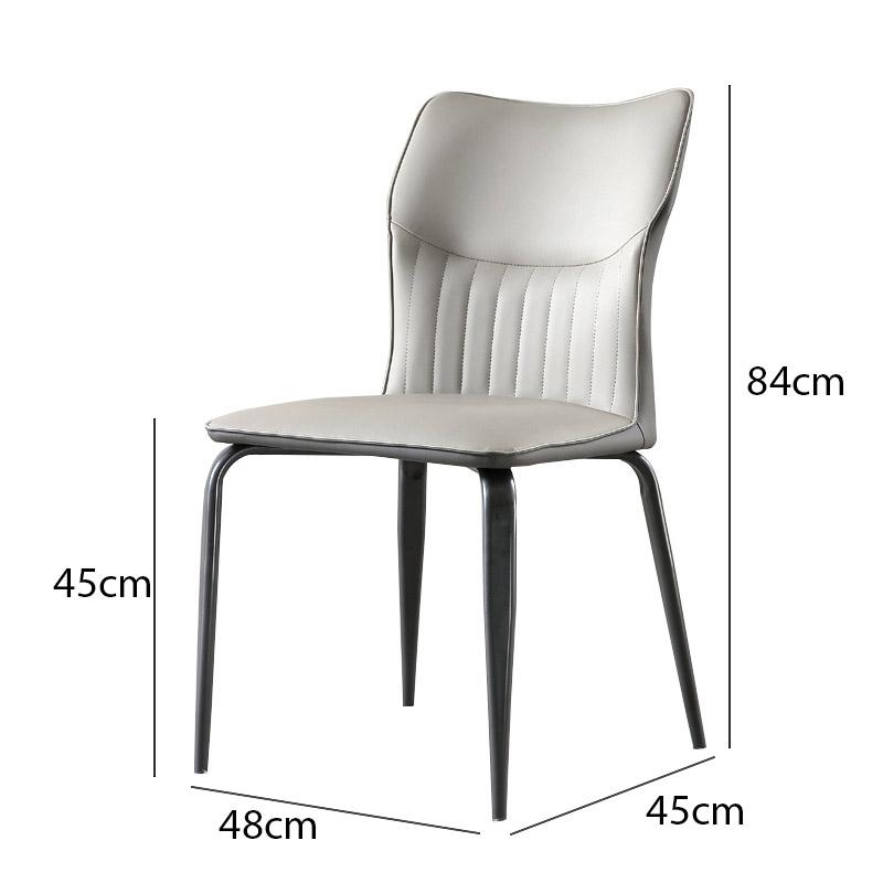 Ghế ăn tựa lưng tối giản kiểu Bắc Âu LXY8234 9