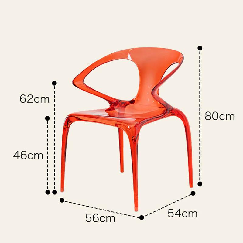 Ghế cafe Acrylic trong suốt độc đáo ZW8054 9