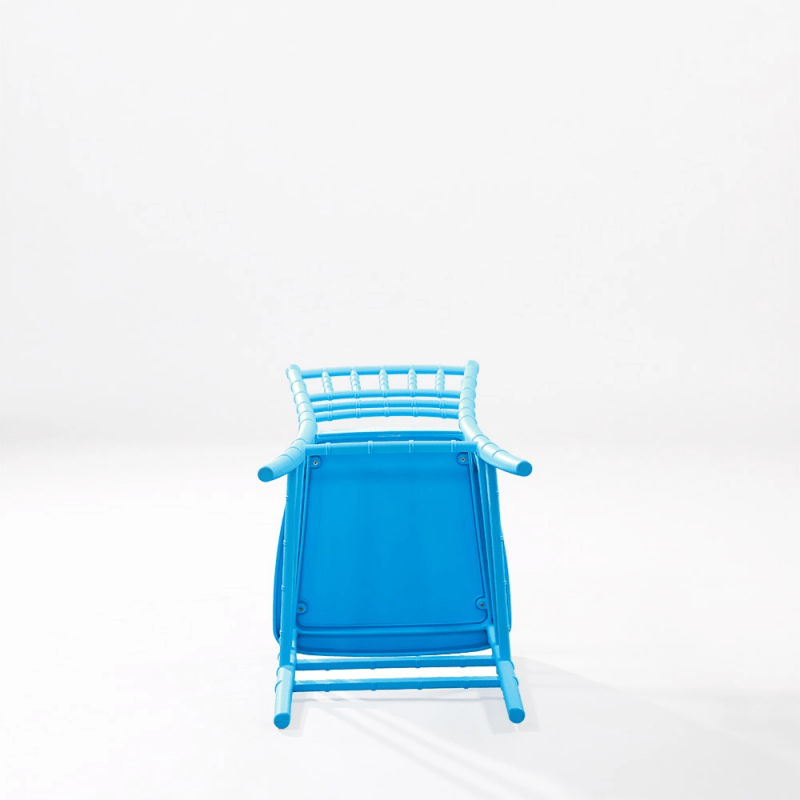 Ghế nhựa tựa lưng dài decor quán cafe ST3005 13