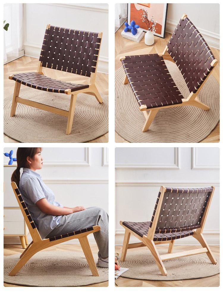 Ghế thư giãn khung gỗ đan mây tự nhiên AW1733 13