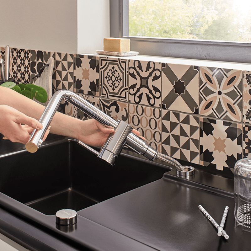 Vòi rửa đồng mạ Chrome Hafele 565.68.250