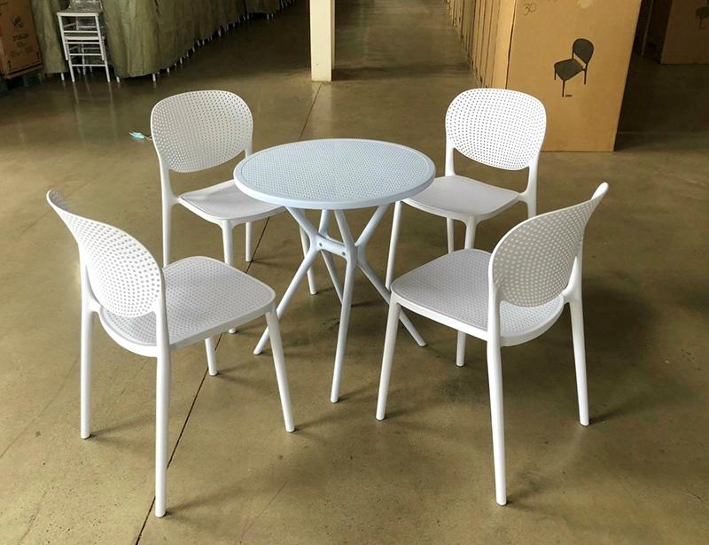 Bàn cà phê ngoài trời mặt tròn hiện đại ST3025 2 Bàn cà phê ngoài trời mặt tròn hiện đại ST3025