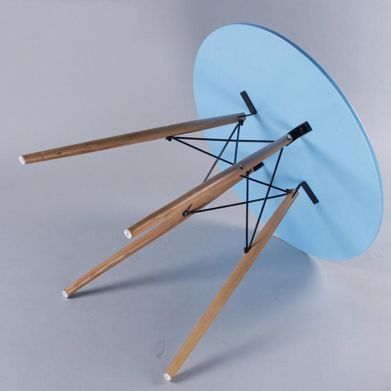 Bàn gỗ hình tròn cao 75cm nghệ thuật tinh tế ST1542A
