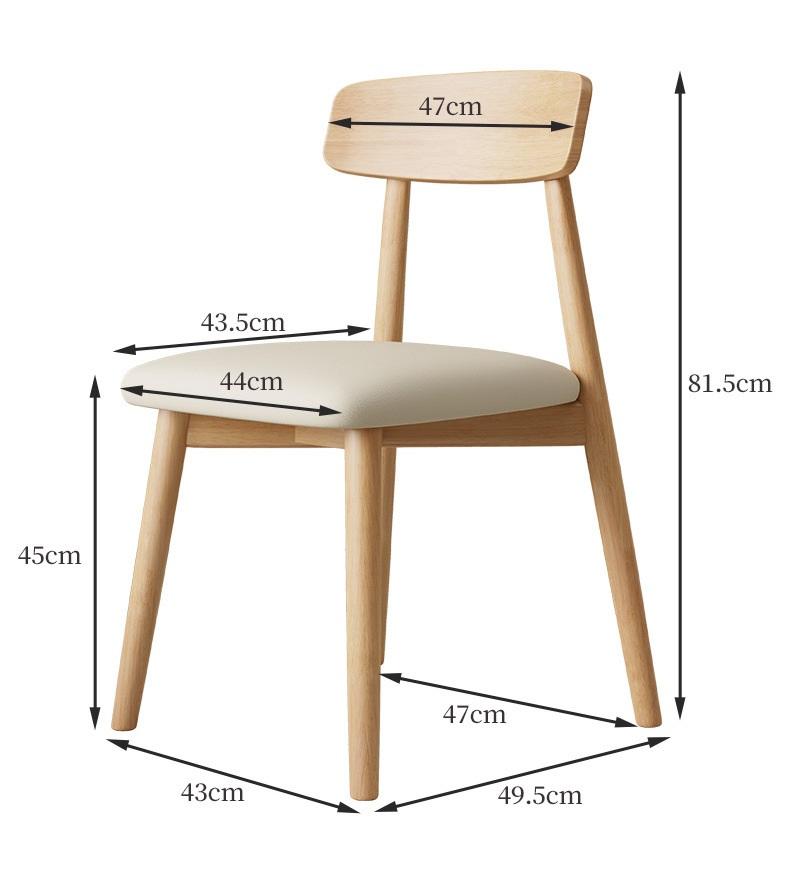 Ghế ngồi khung gỗ decor bàn ăn LXY7158 5