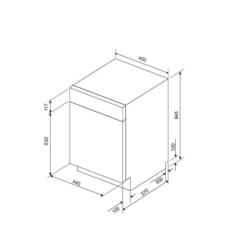 Máy rửa chén độc lập Malloca MDW10-BS08FS